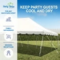 thumbnail image 5 of Party Tents Direct Weekender Pole Tent Party Canopy, 20x40 White, 5 of 8