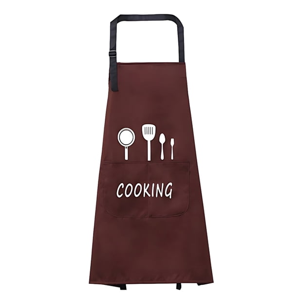 Monstrate Delantal impermeable de cocina, delantal de cocina versátil con patrón de dibujos animados de Chef para hombres y mujeres Cocina y Comedor Café
