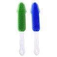 thumbnail image 1 of Silicone Dog Brush for Shedding and Grooming with Assorted Colors 2pcs Practical and Safe, 1 of 8