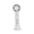 thumbnail image 2 of Ventilador de mano con ventilador personal de 3 velocidades Ventilador de mano de bolsillo liviano y base de escritorio para niñas, , hombres, Blanco Soledad ventilador de mano, 2 of 10