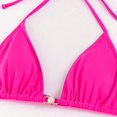 thumbnail image 7 of Lopeceal 3 Piece Swimsuits for Women Sexy Halter Triangle Bikini Sets Bathing Suit with Long Sleeve Drawstring Beach Cover Up, 7 of 7