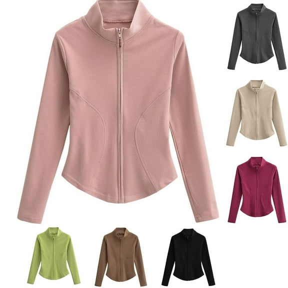 Zedker Jacket for Womens Lightweight Warm Zip Up Long-Sleeve Soft Polar Fleece 2026 Fall Winter