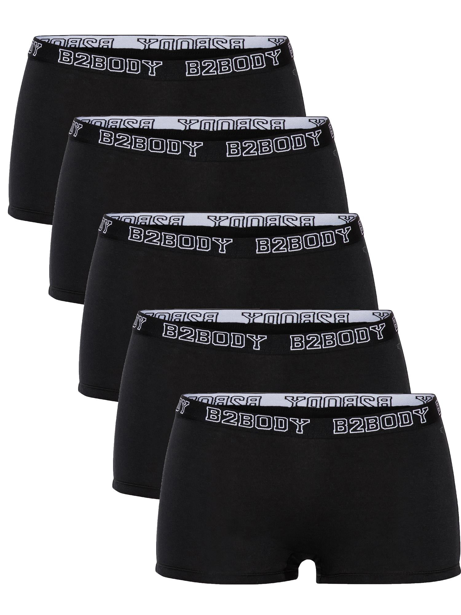 B2BODY Women's Panties Cotton Boyshort Underwear Small to Plus