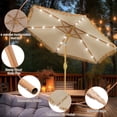 thumbnail image 6 of Autlaycil 7.5 ft Hula Tik Patio Beach Umbrella with 18 LED Lights, Pool, Patio, Beach, 6 of 7