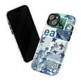thumbnail image 3 of Ocean Collage Phone Case, Marine Life Art Design with Jellyfish, Orca Whales & Nautical Elements, Blue Sea-Inspired Protective Cover for iPhone 16 15 14 13 12 11 Plus Pro Max Mini, 3 of 6