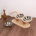 thumbnail image 3 of Tilted Cat Feeder - Comfortable Elevated Pet Bowl, Adjustable Raised Dog Dish, Lightweight Cat Bowls with Smooth Edges Safe Feeding | Non Skid Anti Vomiting Feeding Bowl for Cats Small Dogs, 3 of 9