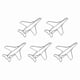 thumbnail image 1 of 10 Clips De Papel Con Forma De Avión, Clips De Acero Inoxidable Para Organización De Documentos, Suministros De Papelería, 1 of 7