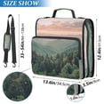thumbnail image 2 of FORMRS Zipper Binder with Shoulder Strap 2-inch Ring 500 Sheet Capacity File Bag, Mountains at Dawn, 2 of 5