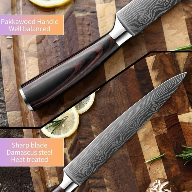 8 Kitchen Knife Stainless Steel Fruit Knife With Safety Cover In Random  Color