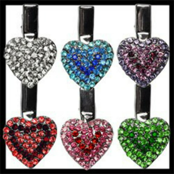 Dog, Puppy  Pet Clip On Grooming Accessory, "Heart Clip" (Available in 6 different colors!)