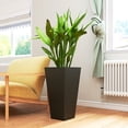 thumbnail image 6 of Outsunny 23" Tall Planters, Set of 2 Tapered Outdoor Planters, Black, 6 of 9