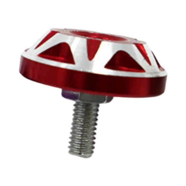 Tornillo de fijación para placa de matrícula de motocicleta, tapa de tornillo para placa de matrícula de coche Rojo