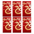 thumbnail image 3 of PFDDRW 6PCS Year Snake Spring Festival Red Envelope2025 Chinese Hong BaoNew Luck Pocket Red Packe Bag Red Snake Year Money, 3 of 8