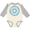 thumbnail image 3 of Inktastic Blue Donut, Doughnut, Icing, Sprinkles, Frosting Boys or Girls Long Sleeve Baby Bodysuit, 3 of 5