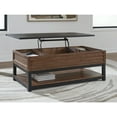 thumbnail image 2 of Signature Design by Ashley Kallari Lift Top Coffee Table with Storage, Warm Brown/Black, 2 of 8
