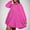 Hot Pink Dresses for Women, variant on SMihono Fashion Women's 2025 Spring Cute Babydoll Ruffle Hem Puff Sleeve Dress Loose Plus Size Shirt Dresses Buttons Lapel Pleated Dress White 4