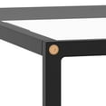 thumbnail image 3 of vidaXL Table Basse Noire avec Verre Trempé 60x60x35 cm, 3 of 4