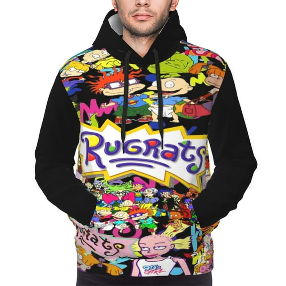Unisex Men'S And Women'S Rugrats Hoodies 3d Fashion Digital Print Cartoon Pullover Hooded Sweatshirts With Pockets