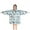 Light Blue Christmas, variant on Dark Blue Christmas Reindeer and Donkey Pattern Blanket Hoodies for Kids 6-13YR Oversize Wearable Blanket Hoodies for Boys Girls Teens