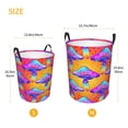 thumbnail image 5 of Balery Magic Mushrooms Round Laundry Basket with Handles Waterproof Freestanding Laundry Hamper for Clothes Toys in the Dorm and Family-Small, 5 of 8