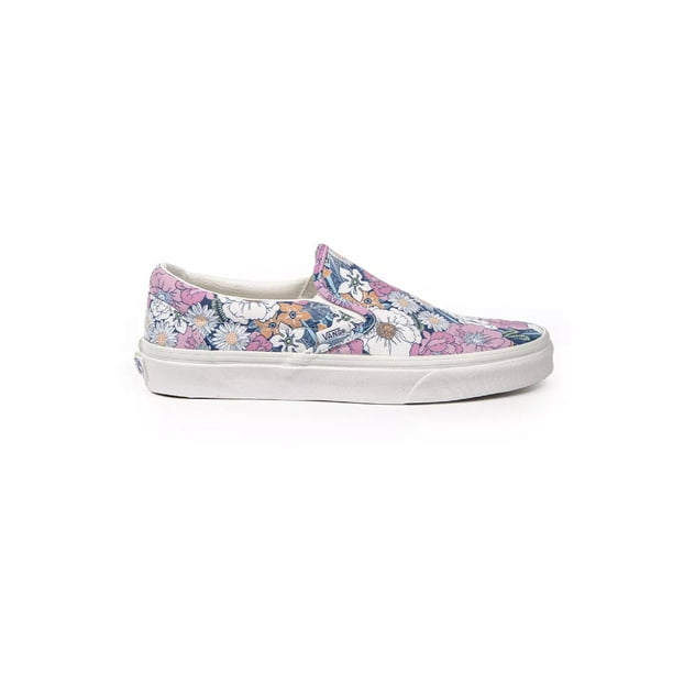 Tenis Vans Retro Floral Classic Slip-On Mujer rosa 23.5