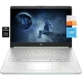 thumbnail image 3 of HP 14" HD Student Business Laptop, Intel Quad-Core N150, 8GB RAM, 128GB UFS, 1 Year Office 365, Slim Design, Webcam, HDMI, Bluetooth, WiFi, Win 11 S, Willow Green, 3 of 5