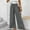 Black, variant on Womens Wide Leg Pants High Waist Flowy Adjustable Knot Loose Trousers Casuals Lounge Business Pants with Pockets