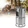 thumbnail image 6 of Rupoun Portable Wood Burning Camp Stove Stainless Steel Collapsible Outdoor Camping Stove Set for Backpacking Survival Cooking with Wood Branches Leaves Pine Cones (5.12 inches / 13 cm), 6 of 7