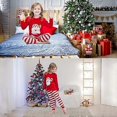 thumbnail image 5 of ZHAOCHENG Pijamas navideños para niñas, pijamas navideños para niños pequeños, conjunto de pijamas de invierno, ropa para niños, 110 cm, 5 of 5