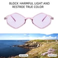thumbnail image 4 of Gafas de sol con montura pequeña en forma de diamante transfronterizas europeas y americanas, hechas de PC, 4 of 5