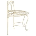 thumbnail image 3 of Safavieh Abia 50" Iron Metal Outdoor Tree Bench in Antique White, 3 of 8
