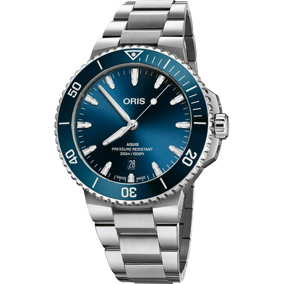 Oris Aquis Date 43.5 mm Automatic Blue Dial Steel Men's Watch 01 733 7789 4135-07 8 23 04PEB