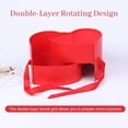 thumbnail image 2 of Heart Shaped Flower Box, Floral Gift Box, With Clear Lid Double Layers Rotating Drawer, Luxury Paper Mache Boxes Packaging for Arranging Mother'S Day/Birthday/Wedding Gifts, 2 of 6