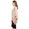 thumbnail image 3 of FashionOutfit Women's Floral Short Sleeve Open-Front Kimono Style Cardigan, 3 of 4