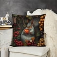 thumbnail image 4 of Fruit Pine Tree Linen toss pillowcase Decoration pillowcase Gift preferred 18x18" Cushion cover 1 set Sofa pillowcase Sofa bedroom living room car, 4 of 5