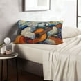 thumbnail image 6 of Zufioo Dog Guitar Starry Night Print Double-sided Plush Pillow Cover,Decorative Pillow Protector without Pillow Core, Suitable for Sofa, Bedroom, Car-16"x24", 6 of 6
