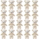 thumbnail image 1 of WORGEOUS 20 piezas figuritas decorativas de osos adorables osos pequeños multifunción Mini decoraciones de osos, 1 of 8