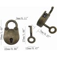 thumbnail image 2 of 4pcs Mix Color Vintage Antique Style Mini Bear Head Archaize Padlocks Key Lock with Keys (Bear Head), 2 of 4