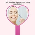 thumbnail image 4 of Heart-Shaped Travel Handheld Mirror, Cosmetic Hand Mirror, 4 of 5