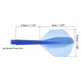 thumbnail image 2 of Unique Bargains Integrated Dart Shaft Flights, 3 Pack Durable Dart Flight Set, Transparent Blue, 2 of 5