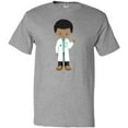thumbnail image 3 of Inktastic African American Boy, Doctor, Lab Coat, Medicine T-Shirt, 3 of 5