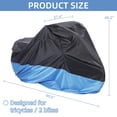 thumbnail image 2 of Funda para triciclo Akiiger, impermeable, 230 cm, azul con orificio de cierre, 2 of 8