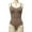 Brown (T-shaped pants), variant on Women’s Seamless Tummy Control Bodysuit – Slimming Shapewear Jumpsuit with Covered Bust, Breathable Thong Bodysuit for Daily Sculpting