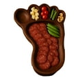 thumbnail image 3 of ACDANC Foot Shaped Charcuterie Platter Cheese Meats Fruit Serving Tray Seaside Dinner Platter Party Snack Holder, 3 of 7