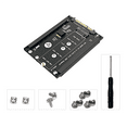 thumbnail image 5 of 2X M.2 NVME Key M SSD to SFF-8639 U.2 Adapter Riser Converter with Frame Bracket Support 2230 2242 2260 2280 M.2 SSD, 5 of 5