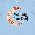 thumbnail image 4 of Inktastic Baby Stay Wild Moon Child Crescent Moon with Flowers Girls Baby T-Shirt, 4 of 5