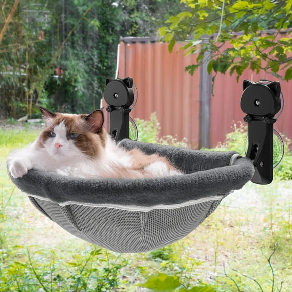 Cama Plegable y Estable sin Cable para Gatos JUNSPOW para Ventana