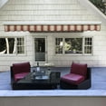 thumbnail image 2 of Awntech Key West Right Motorized Heavy Duty Patio Retractable Awning with Cassette, 2 of 8