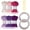Combination 4, variant on 6 Rolls Hollow Braided String Cord 7mmX5Meters Multicolored Polyester Rope with Big Eye Needle and Metal Sculpting Wire