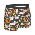 thumbnail image 4 of Uemuo Roosters and Chicks Pattern Men's Boxer Briefs,Trunk Anti-Chafing,Comfortable, Durable, and Stylish Underwear-X-Large, 4 of 9